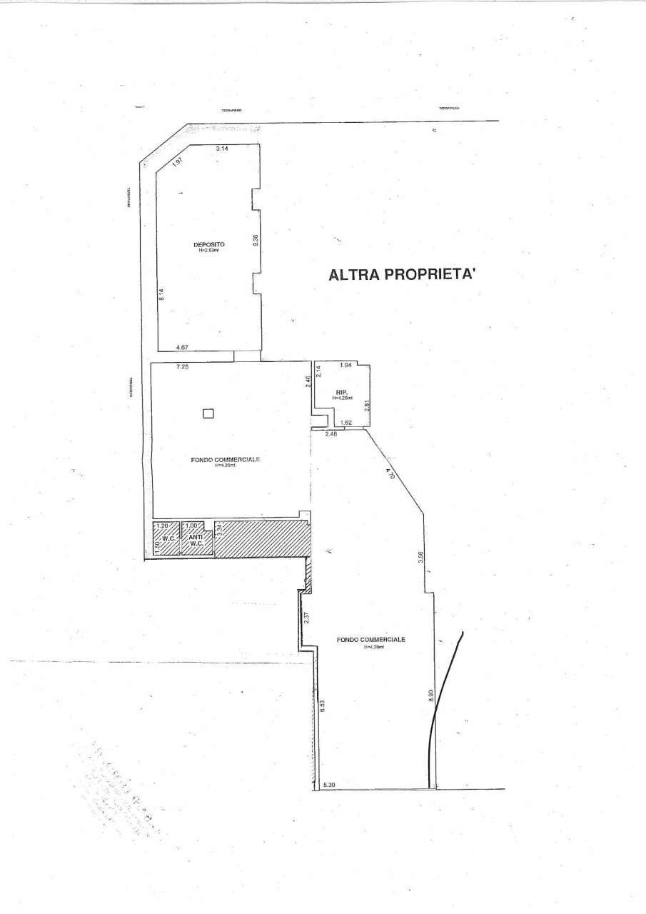 FC185_Termo_fondo commerciale in vendita La Spezia - Locale Commerciale Vezzano Ligure - planimetria 1