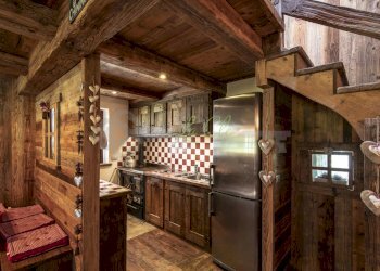 AFFITTO COURMAYEUR: sala da pranzo e cucina - Trilocale Località Cuignon 1, Courmayeur - foto 7