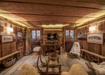 AFFITTO COURMAYEUR: salone con stufa - Trilocale Località Cuignon 1, Courmayeur - foto 12