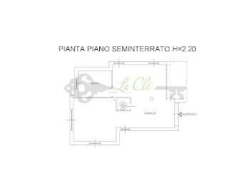 VENDITA LA SALLE - PLANIMETRIA PIANO SEMINTERRATO - Small Villa La Salle - photo 29