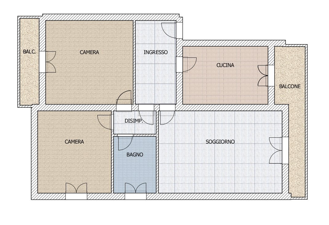 PLANI NOI.png - Four-room apartment via Zanichelli 3, Modena - floor plans 1