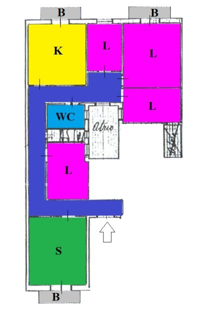 planimetria - Appartamento Via Luigi Finamore Pepe, Monopoli - planimetria 1