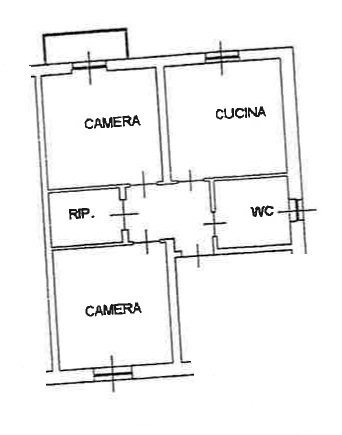 planimetria - Trilocale Via Sciutto 3, Cairo Montenotte - planimetria 1
