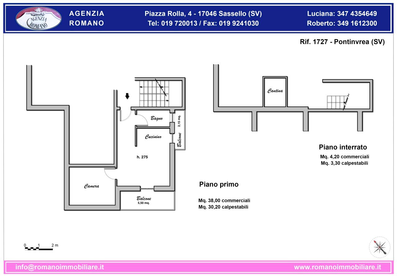 Rif 1727 - Pontinvrea - Trilocale SP542 37, Pontinvrea - planimetria 1