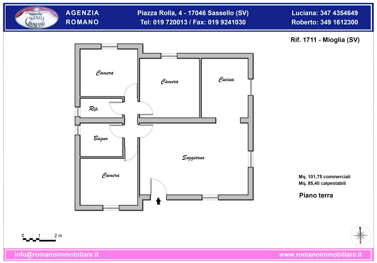 Rif 1711 Planimetria.jpg - Villa Via Giaccheri 19, Mioglia - floor plans 1