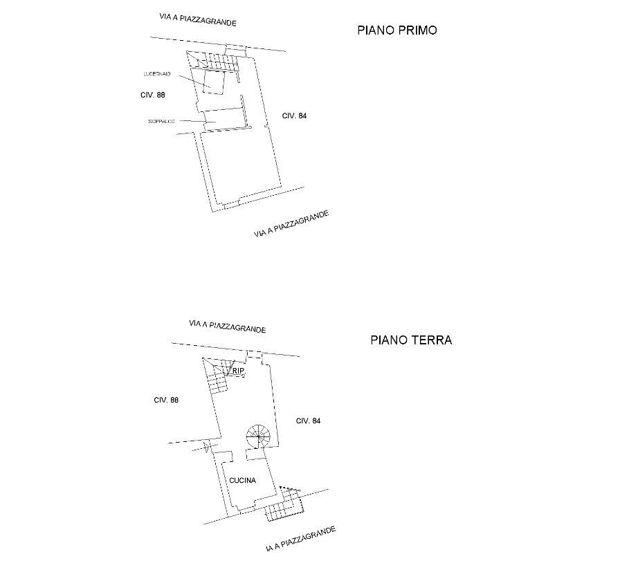 1.jpg - Villa a Schiera all'asta Via Piazzagrande 86, Genova - planimetria 1