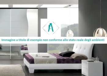 camera da letto con logo e scritta - Copia.jpg - Appartamento all'asta Via Arvigo 77, Sant'Olcese - foto 4