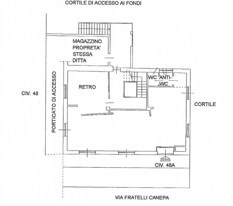 1.png - Commercial Premises at auction Via Fratelli Canepa 48A, Serra Riccò - floor plans 1