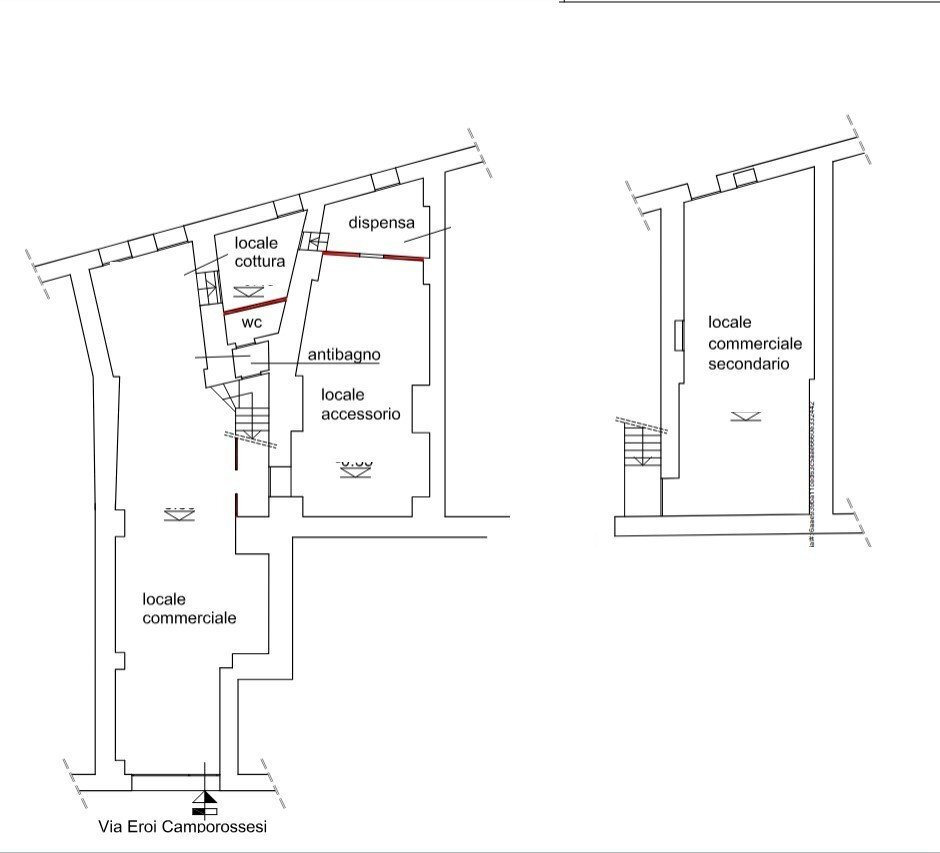 1.jpg - Locale Commerciale all'asta Via Eroi Camporossesi 14, Camporosso - planimetria 1
