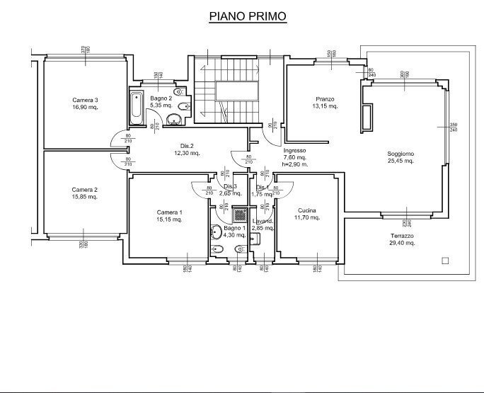 1.jpg - Appartamento Via Francesco Rossi 38, Vercelli - planimetria 1