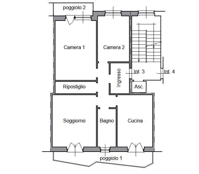 1.jpg - Appartamento Viale Virginia Centurione Bracelli 44a, Genova - planimetria 1