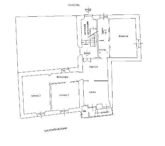 1.jpg - Appartamento Via Roma 31, Isola del Cantone - planimetria 1