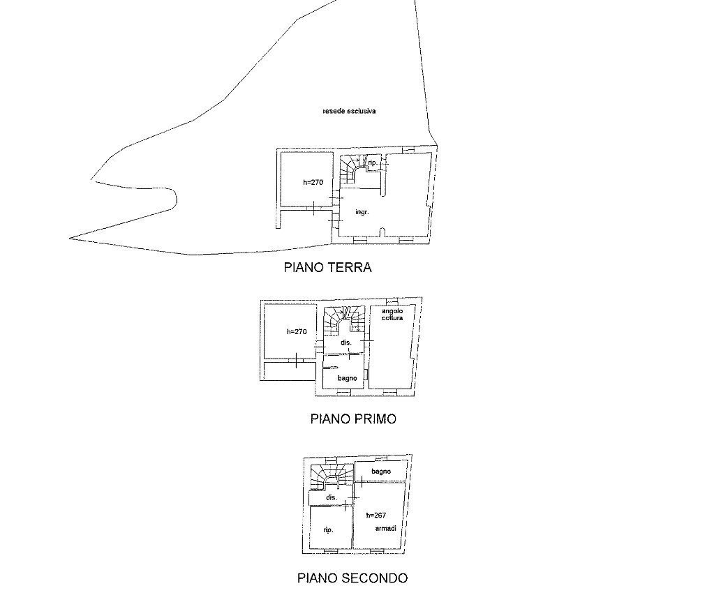 1.jpg - Terratetto - Terracielo Via per Pieve di Brancoli 226, Lucca - planimetria 1