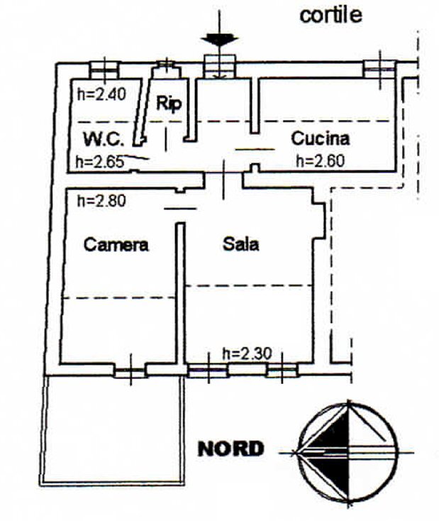 plan.jpg - Four-room apartment Via Balicca e Ponterotto 4, Sestri Levante - floor plans 1