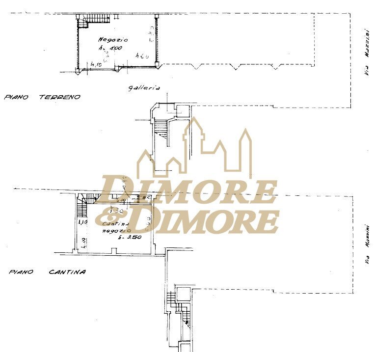 planimetria sub 42.jpg - Commercial Premises VIA ALESSANDRO MANZONI 3, Varese - floor plans 1