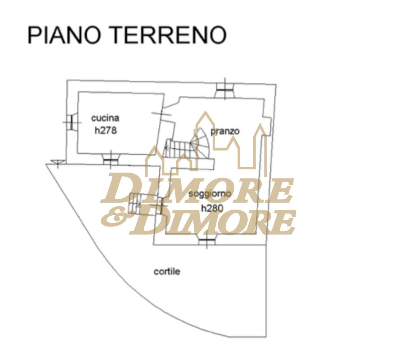 PIANO TERRENO.jpg - Portion of a house via firenze, Arizzano - floor plans 1