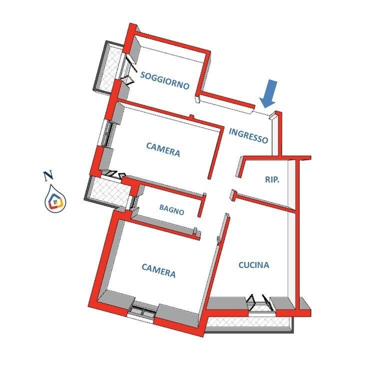 VIA GHIGLINI 4.jpg - Appartamento Via Lorenzo Ghiglini 4, Genova - planimetria 1