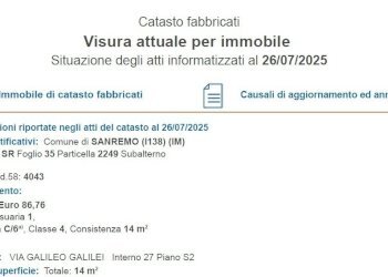 CATASTO.jpg - Box Via Galileo Galilei 159, Sanremo - foto 10