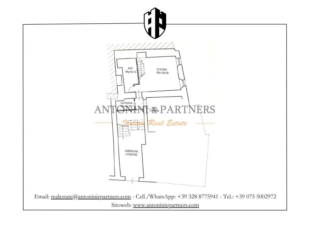 Planimetria Le Rondini.jpg - Four-room apartment piazza del popolo, Todi - floor plans 1