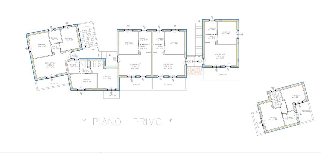 1 piano - Casale Via Bosci 11, Magliolo - planimetria 1