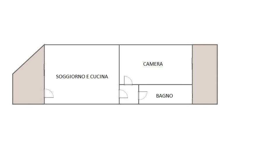 Piantina - Bilocale Loano - planimetria 1