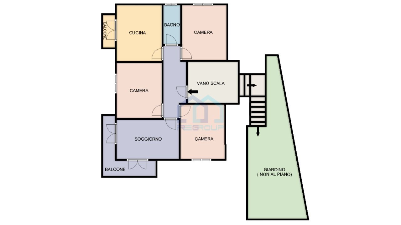 planimetria - Appartamento Via Giuseppe Nervi 2, Savona - planimetria 1