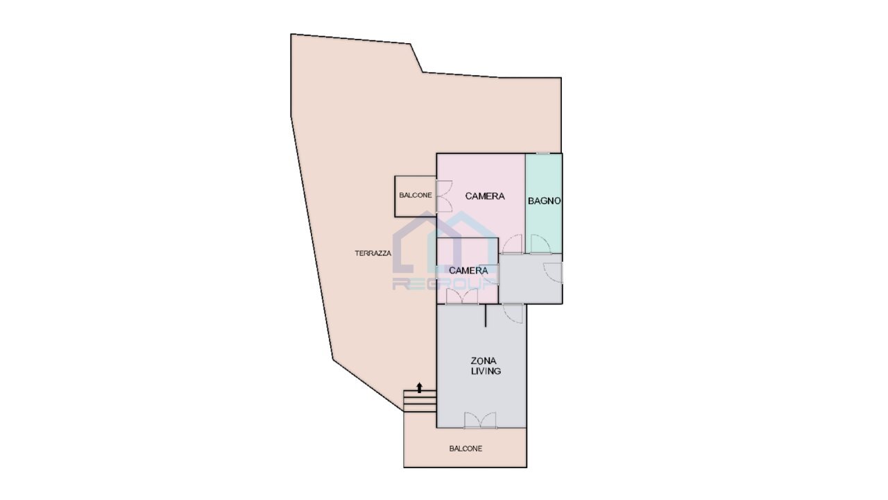 planimetria - Three-room apartment Via Nicolò Sardi 30, Varazze - floor plans 1