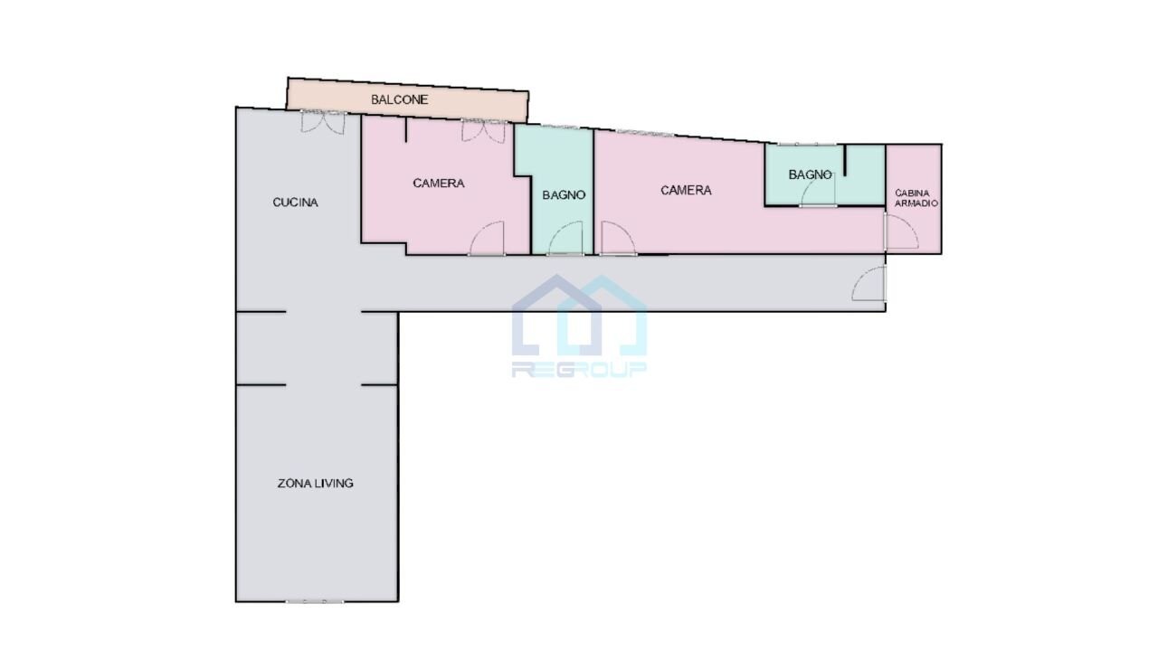 PLANIMETRIA - Appartamento Via Pietro Paleocapa 14, Savona - planimetria 1