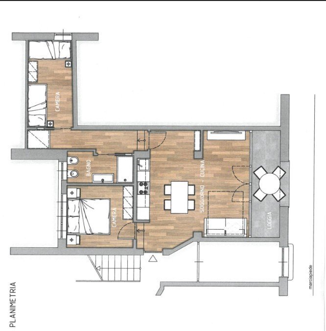 Trilocale via Roma, Varazze - planimetria 1