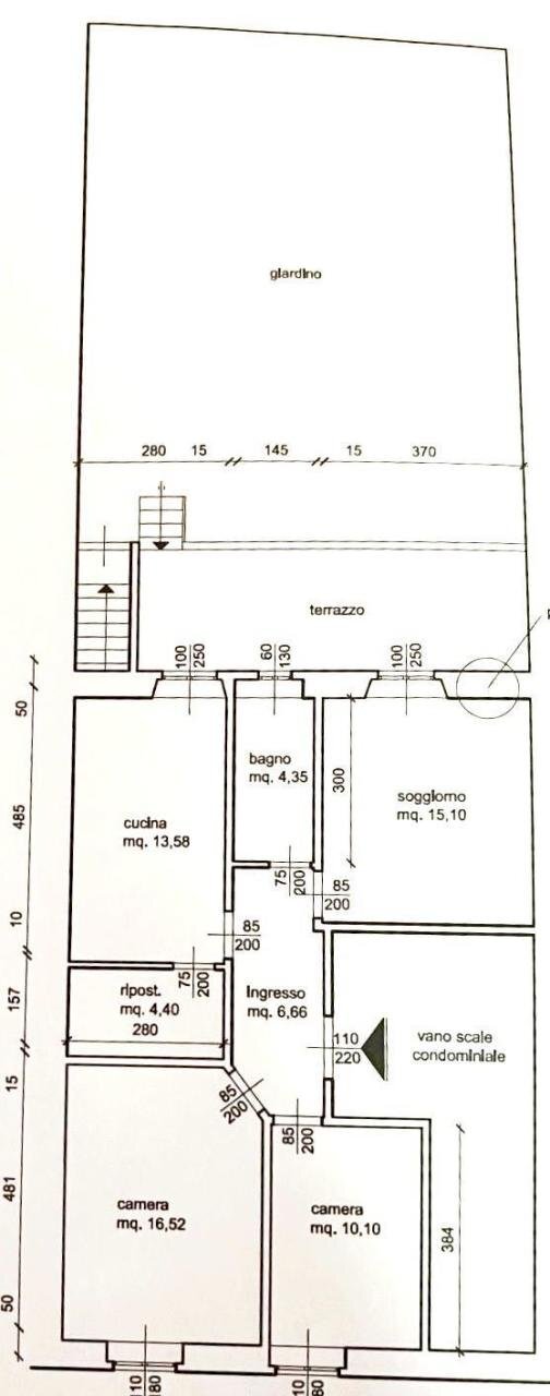 Planimetria.jpeg - Quadrilocale Via dei Vanni, Firenze - planimetria 1