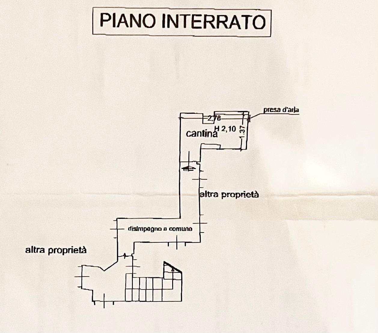 Plan interrato.jpeg - Three-room apartment Via Magenta, Firenze - floor plans 1