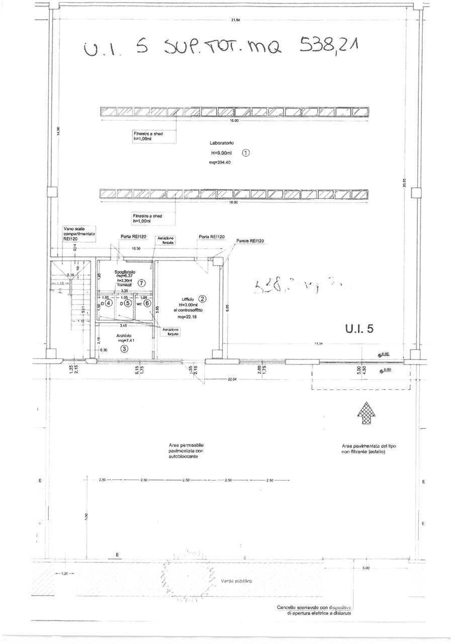 planimetria - Locale Commerciale Via Biella, Prato - planimetria 1