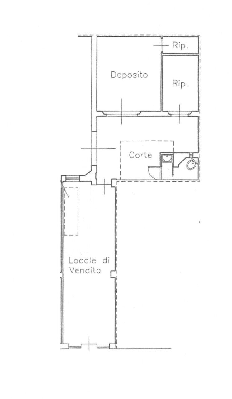 planimetria - Locale Commerciale Piazza Salvador Allende, Vaiano - planimetria 1