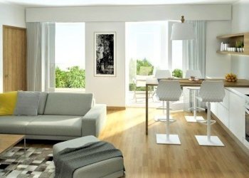 coperte-di-peluche-rendering-di-un-moderno-soggior - Attico Via Fratelli Rosselli, Vaiano - foto 14