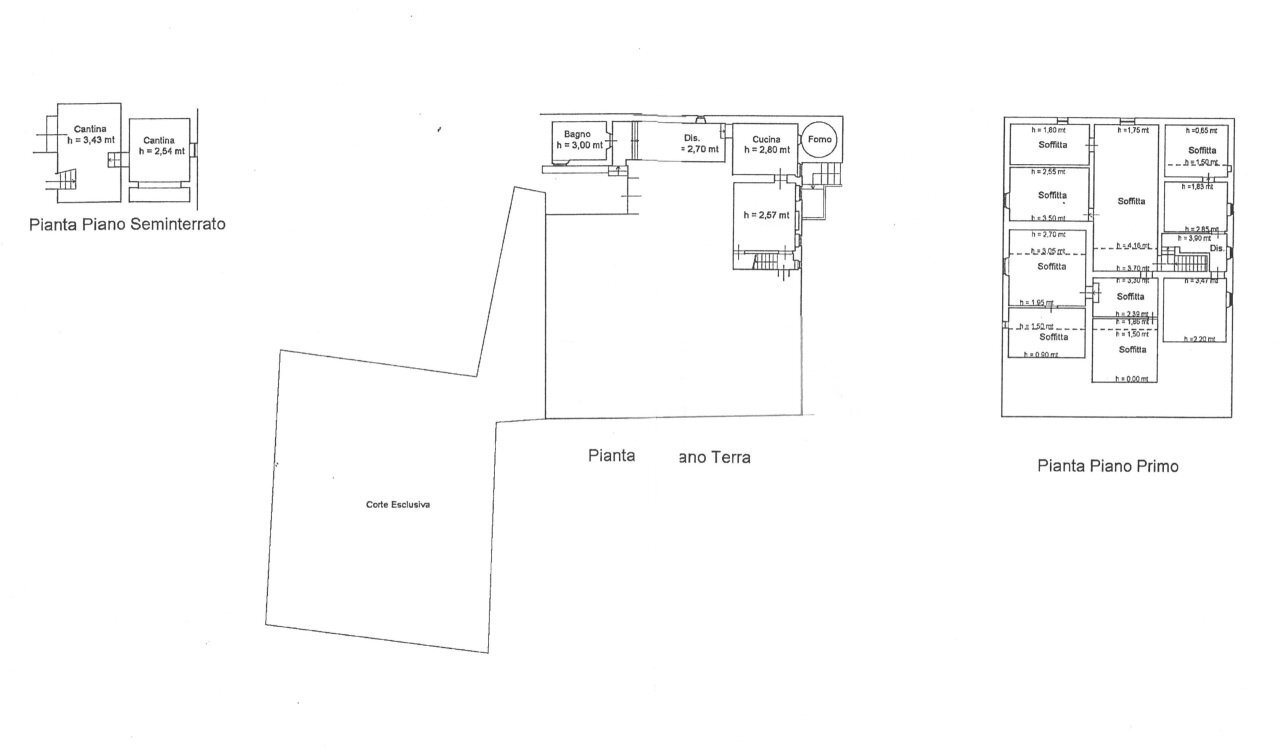 planimetria - Casale Via di Mezzomonte, Pistoia - planimetria 1