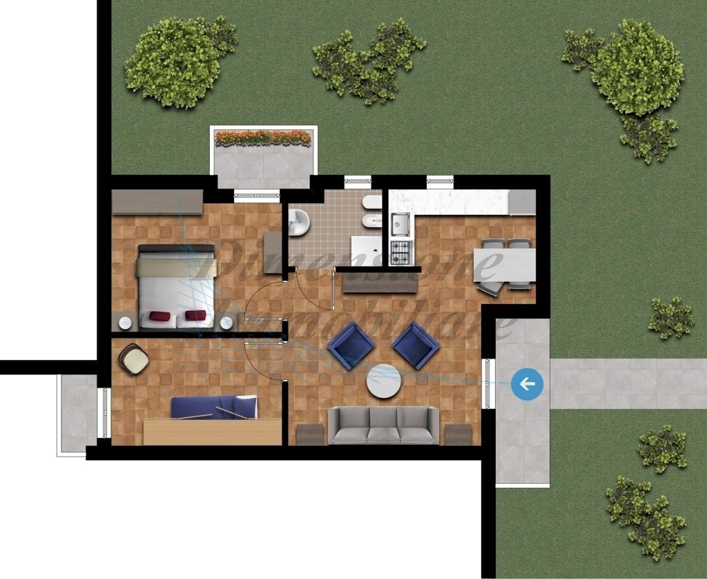 planimetria Chioma - Quadrilocale Via del Vaiolo, Rosignano Marittimo - planimetria 1