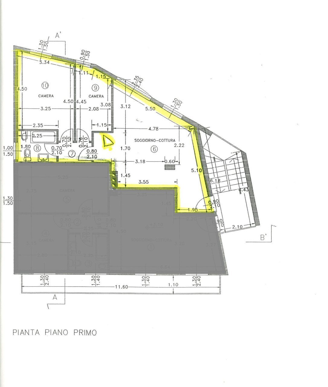 appartamento-.jpg - Three-room apartment Via XXIV Maggio 3c, Cuveglio - floor plans 1