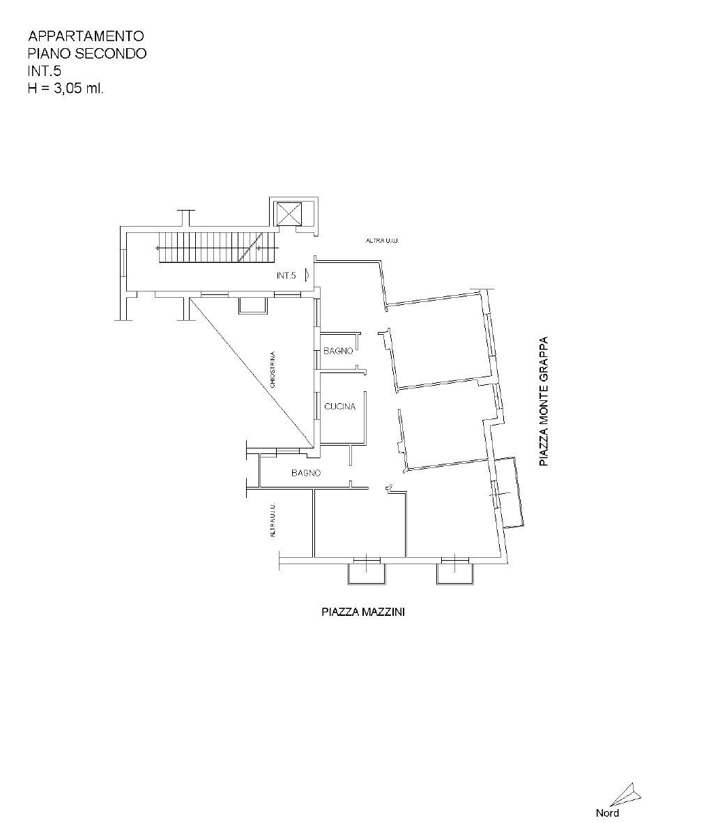 planimetria catastale aggiornata_page-0001.jpg - Appartamento Piazza Monte Grappa 9, Frascati - planimetria 1