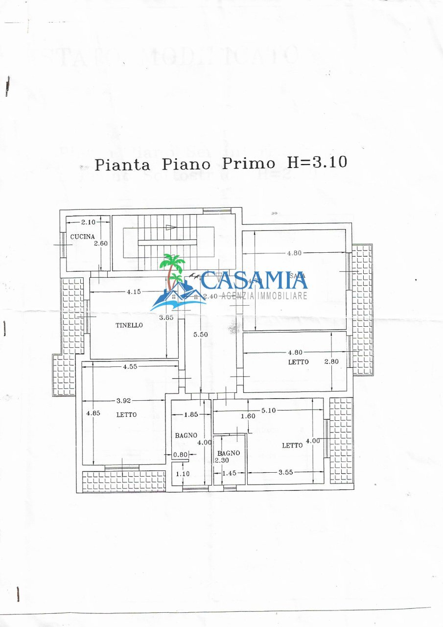 Ampio appartamento Grottammare Agenzia immobiliare - Apartment Grottammare - floor plans 1