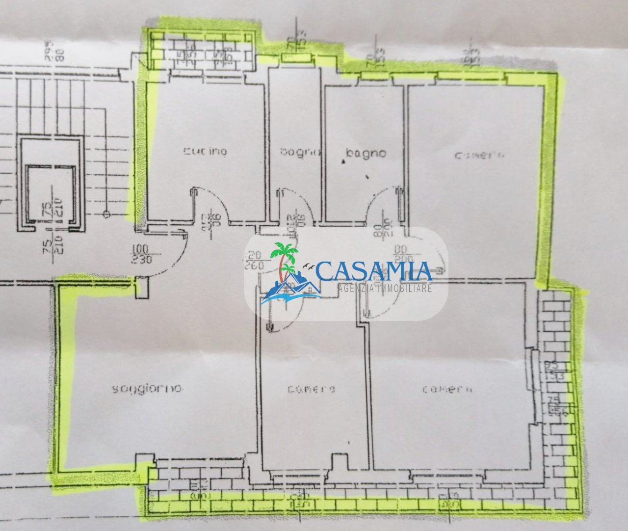 Appartamento centro S.Benedetto D.Tr. Agenzia Casa - Apartment Via Montebello, San Benedetto del Tronto - floor plans 1