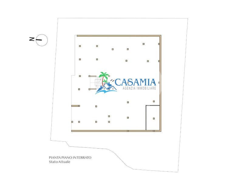 Palazzina al grezzo Massignano Agenzia immobiliare - Independent house Contrada Marezi 13, Massignano - floor plans 1