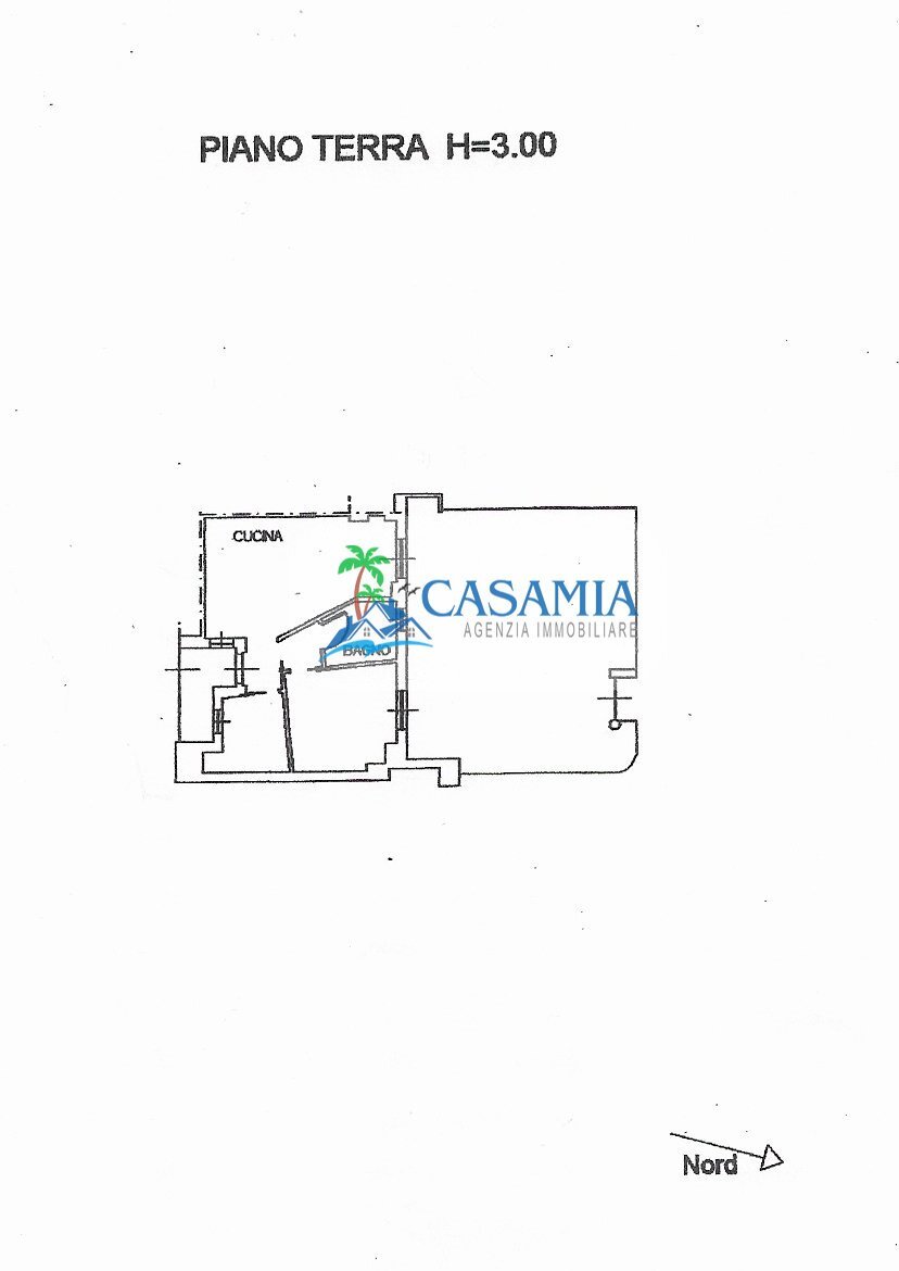 Piano terra ingresso indipendente Grottammare Agen - Three-room apartment Via Salvo D'Acquisto 45, Grottammare - floor plans 1