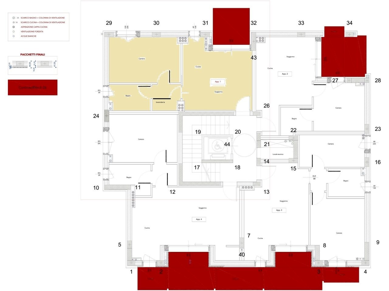planimetria appartamento San Benedetto D.Tronto - Bilocale Via Amilcare Ponchielli, San Benedetto del Tronto - planimetria 1