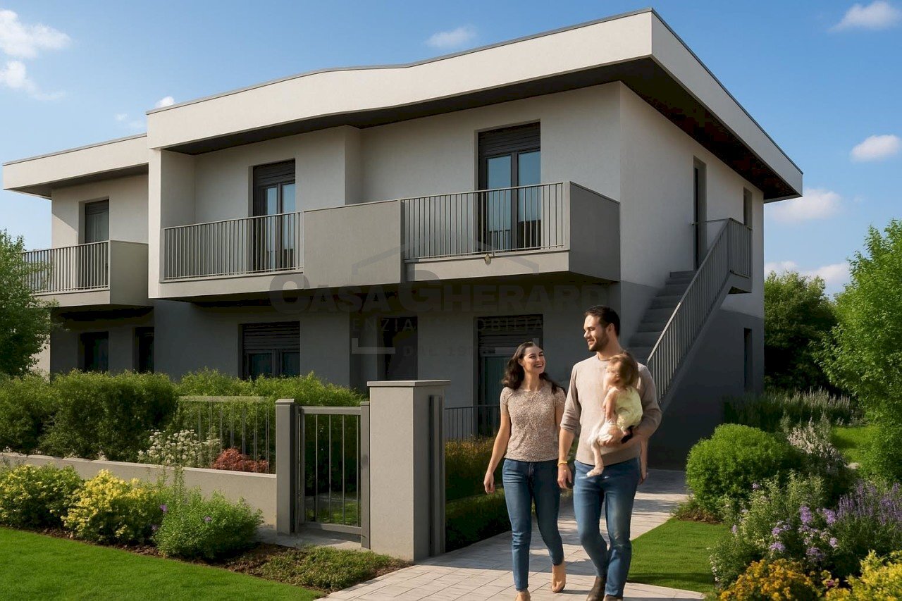 vista edificio A.jpg - Three-room apartment Via Giuseppe Garibaldi, Bonate Sotto - photo 1