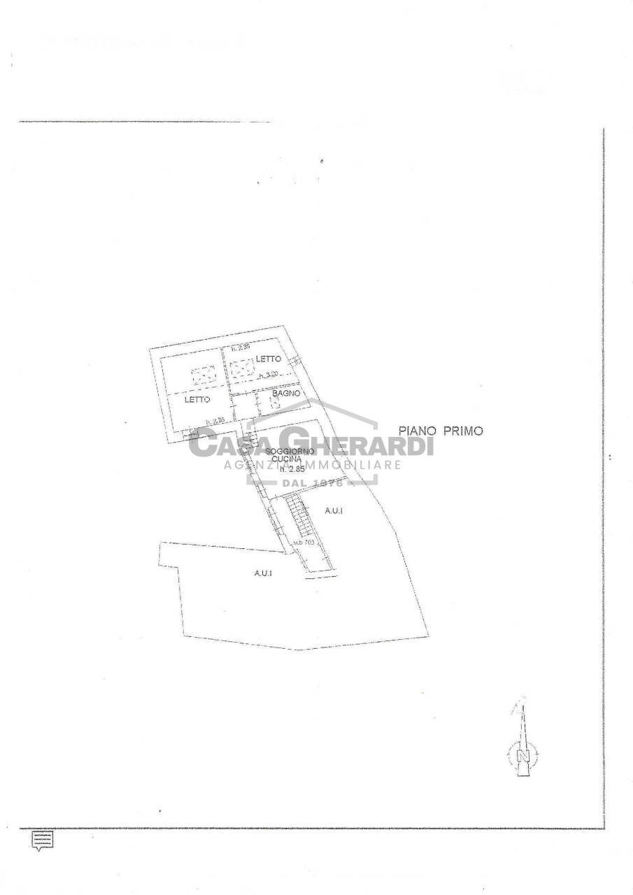SUB709.jpg - Trilocale Via Vittorio Emanuele II, Ponte San Pietro - planimetria 1