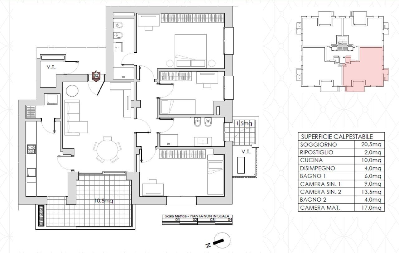 CM10AC-All.2-P1.jpg - Quadrilocale Via Oreste Vancini, Castel Maggiore - planimetria 1
