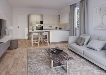 2-Cucina e soggiorno piano terra_Giovanni XXII.jpg - Trilocale Via Oreste Vancini, Castel Maggiore - foto 5