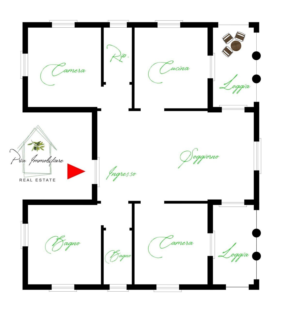 Planimetria - Appartamento Via Aurelia 53, Santa Margherita Ligure - planimetria 1