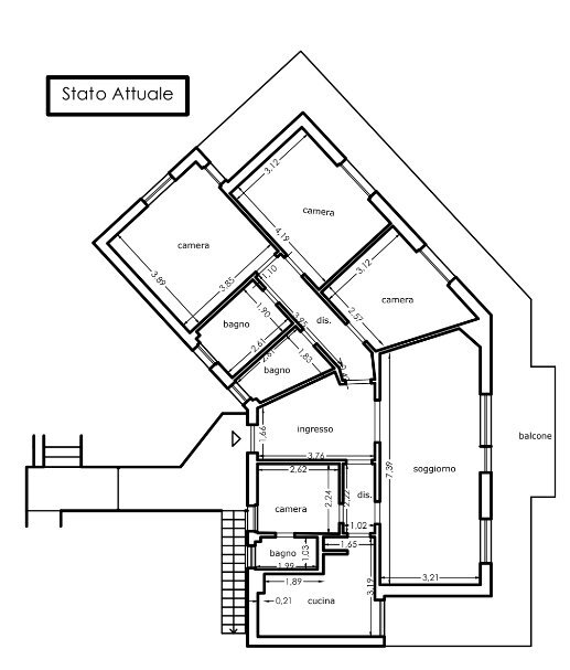 PLANIMETRIA.jpg - Attic Rapallo - floor plans 1