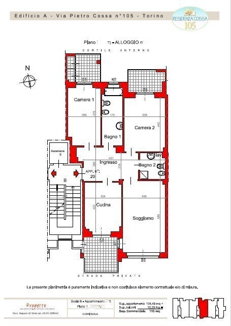 plan. quadrilocale Piano 3? scala B sx.jpg - Quadrilocale Via Pietro Cossa 105, Torino - planimetria 1